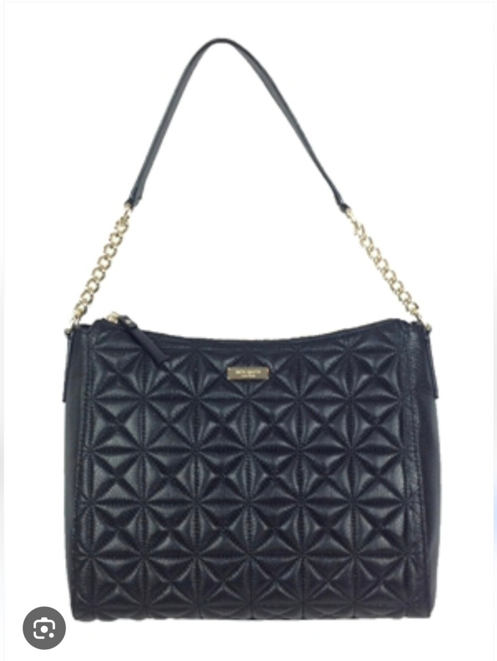 Kate Spade Aurelia Whitaker Place Quilted Black Leather Hobo Bag